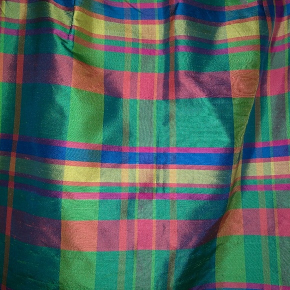 Ralph Lauren Plaid Skirt - 100% silk - Picture 4 of 4